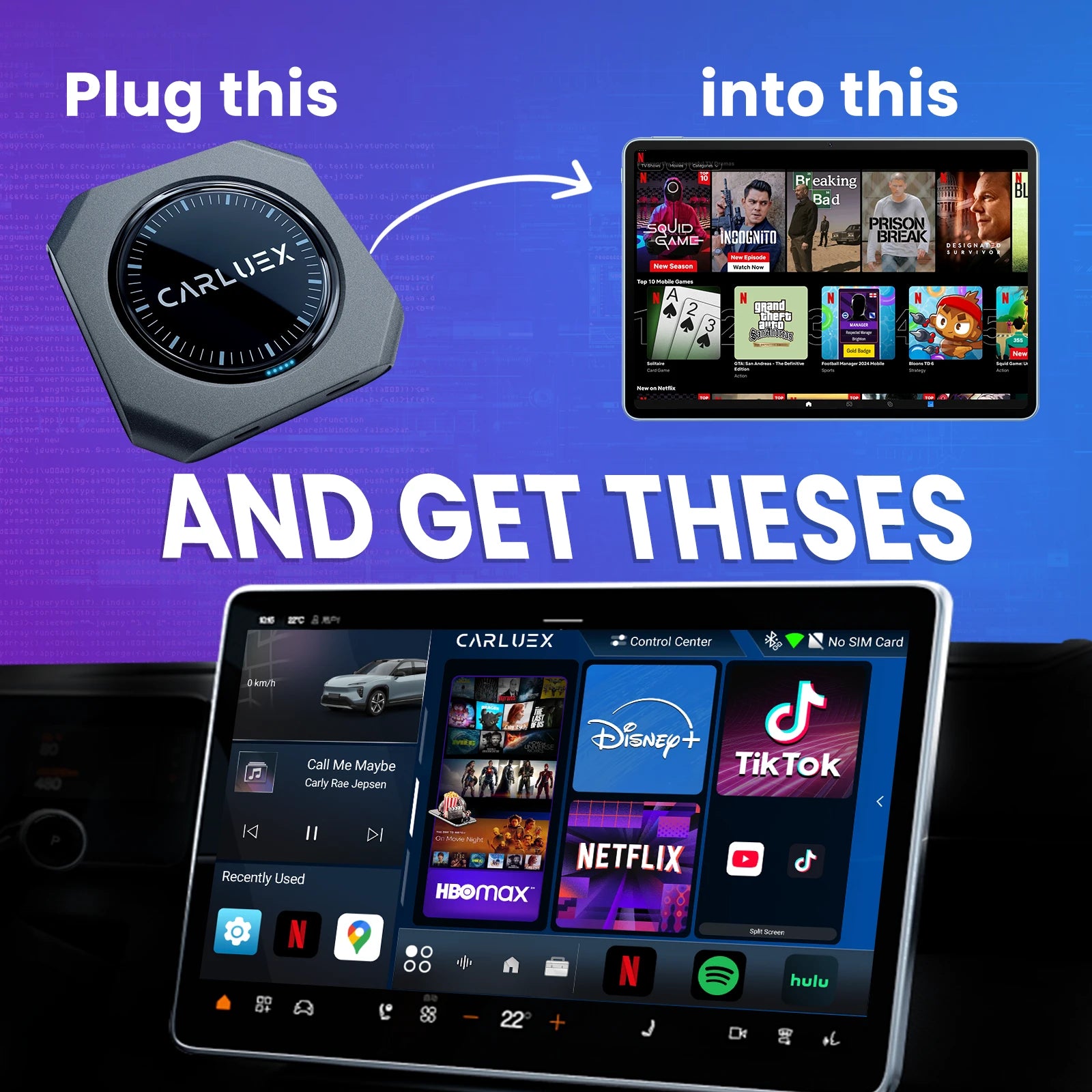CARLUEX® PRO+ 2.0 Multimedia AI Box