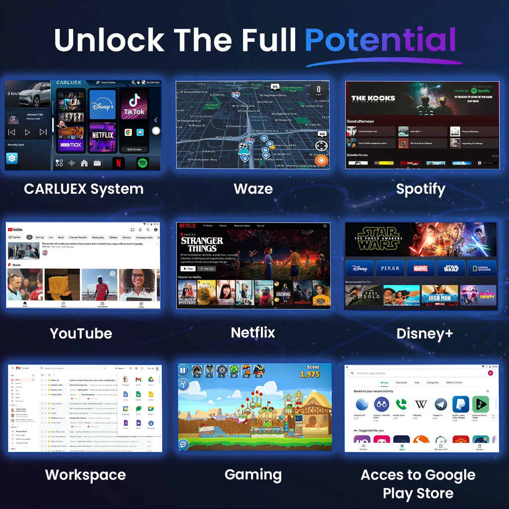 CARLUEX® PRO+ 2.0 Multimedia AI Box