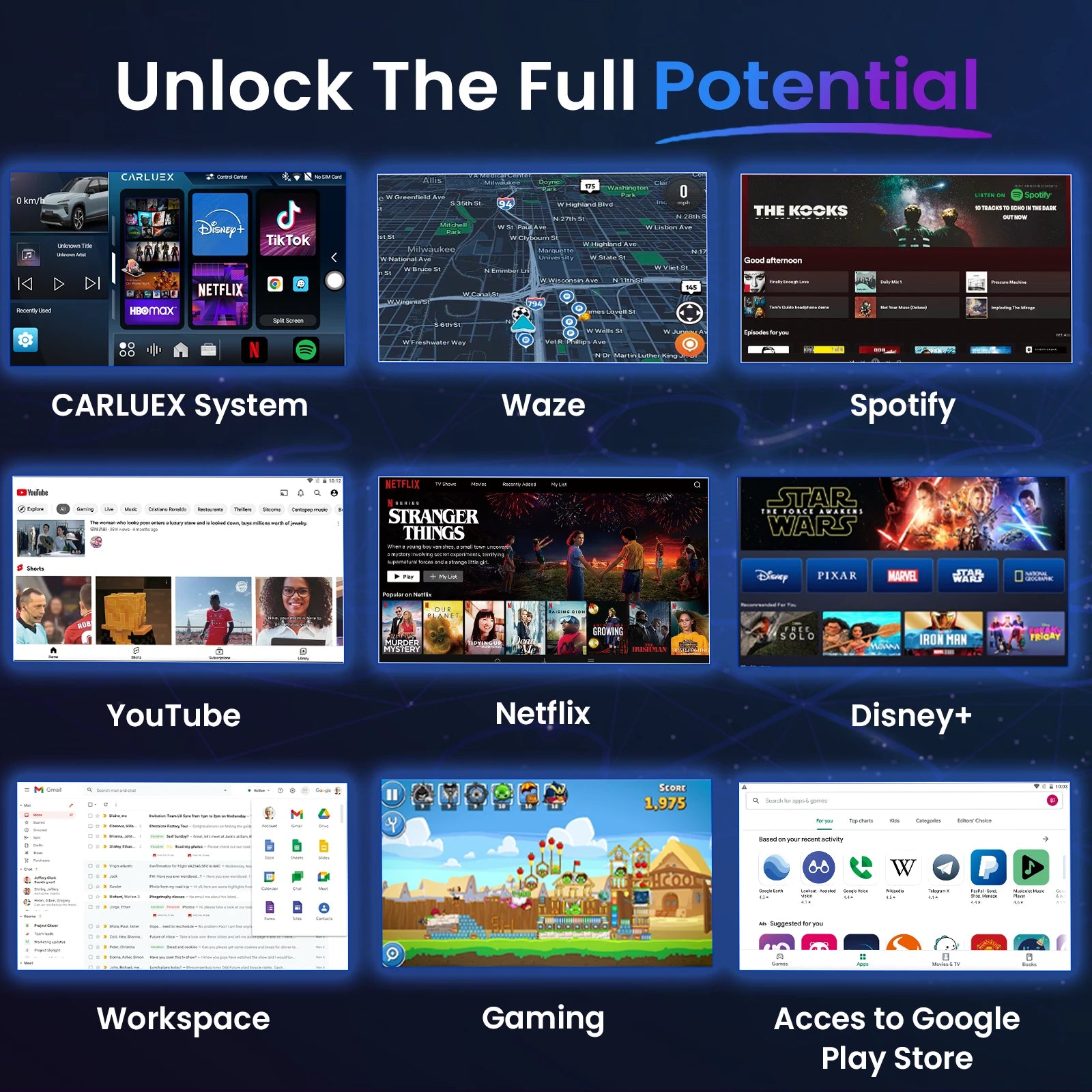 CARLUEX® PRO+ 2.0 Multimedia AI Box